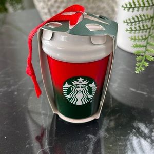 Starbucks holiday ornament from the 2021 collection.  Red to green fade.  NWT